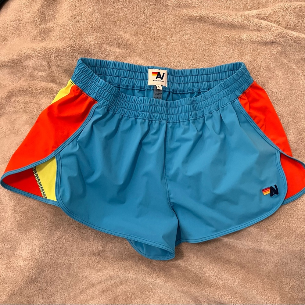 Aviator nation women’s color block flex board shorts